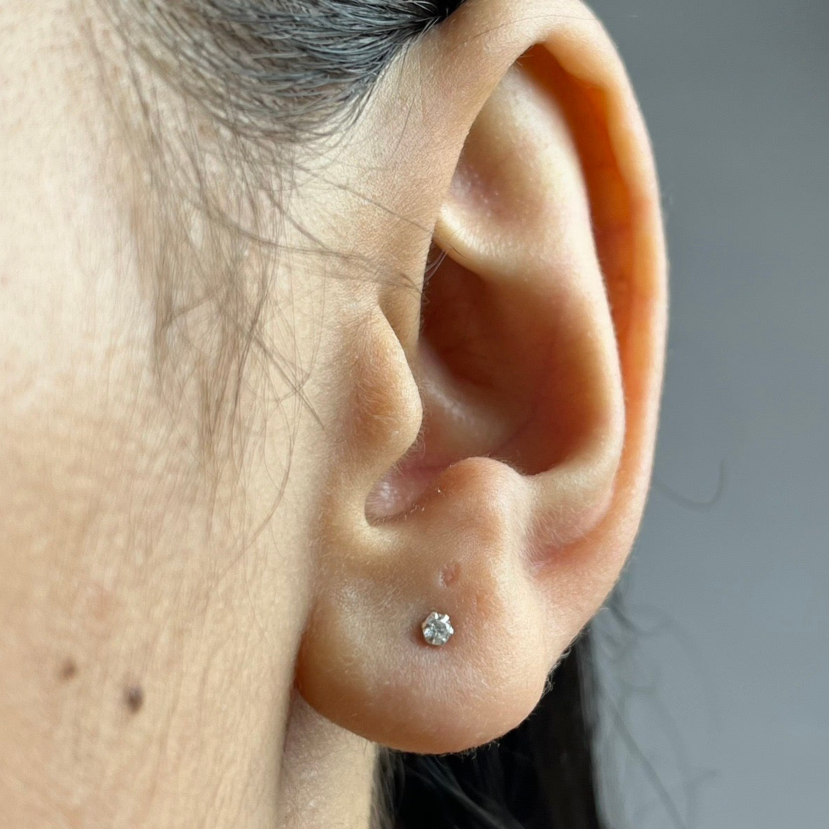 1.5mm - The Whisper Stud - 925 Silver | Nickel-Free | Screw Back