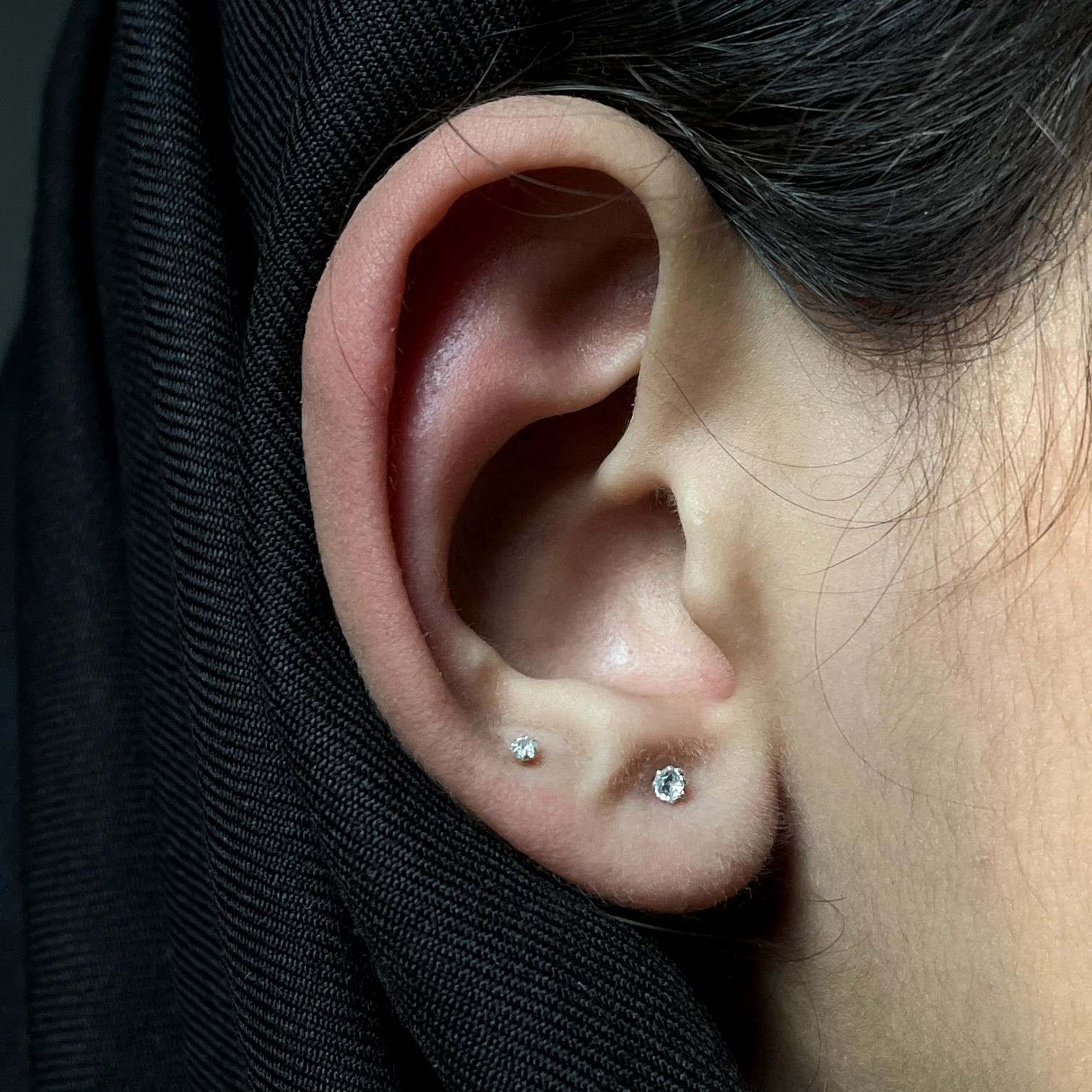 Tiny Silver Studs Bundle – 1.5mm & 2mm | New & Healing Piercings
