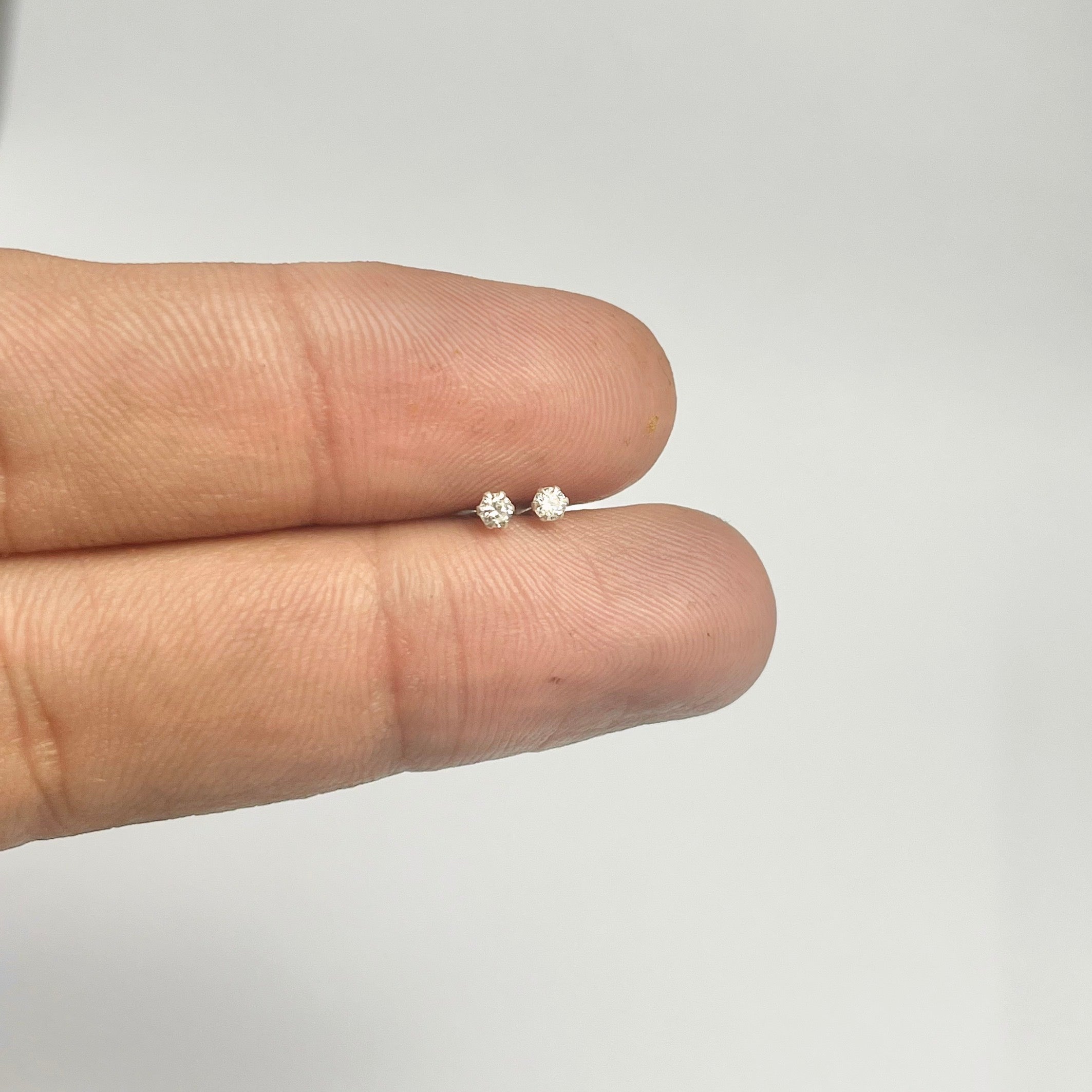 1.5mm - The Whisper Stud - 925 Silver | Nickel-Free | Screw Back