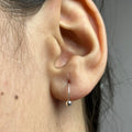 Ball Hoop Earrings — 925 Sterling Silver | 6mm 8mm 10mm | 2mm Ball | Nickel-Free