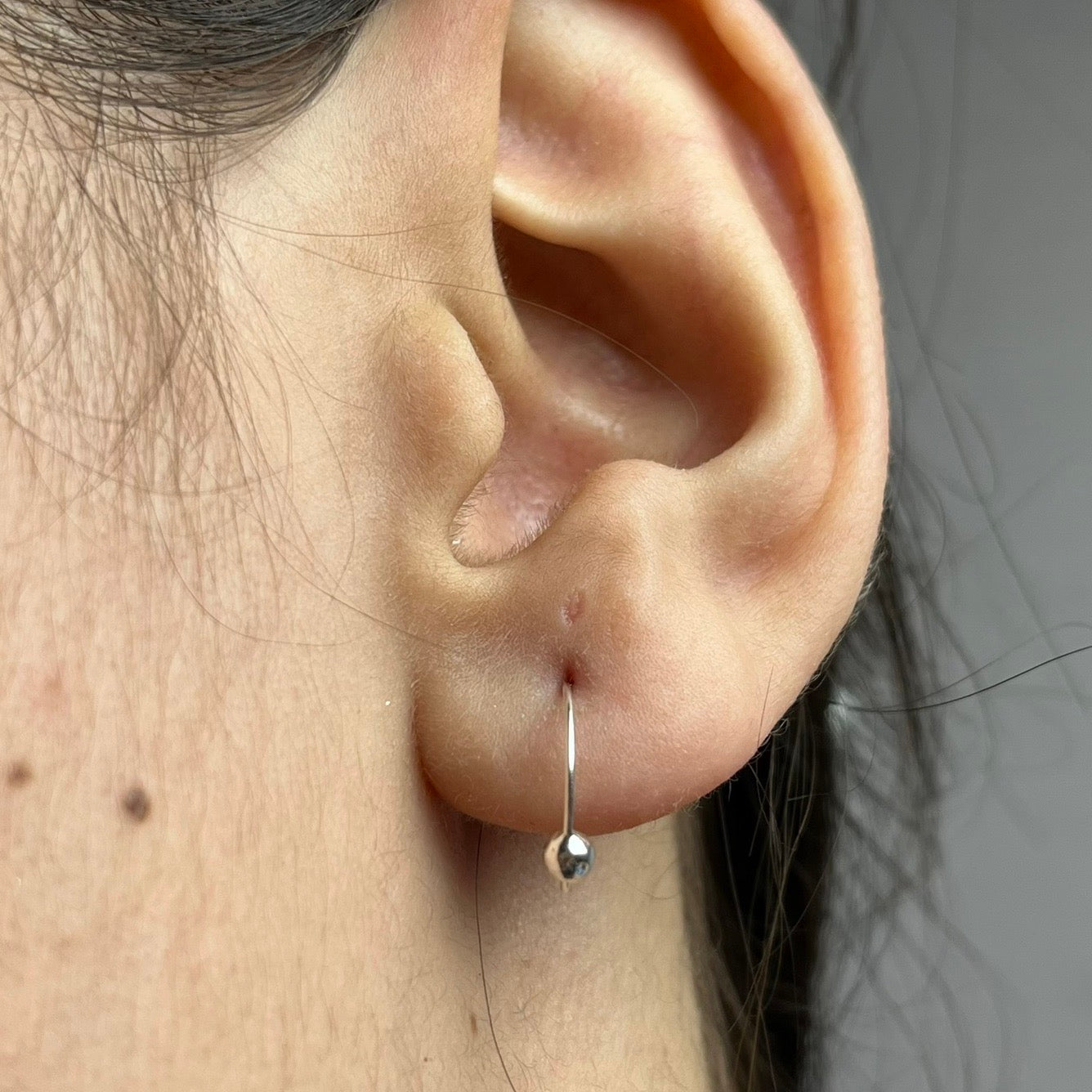 Ball Hoop Earrings — 925 Sterling Silver | 6mm 8mm 10mm | 2mm Ball | Nickel-Free