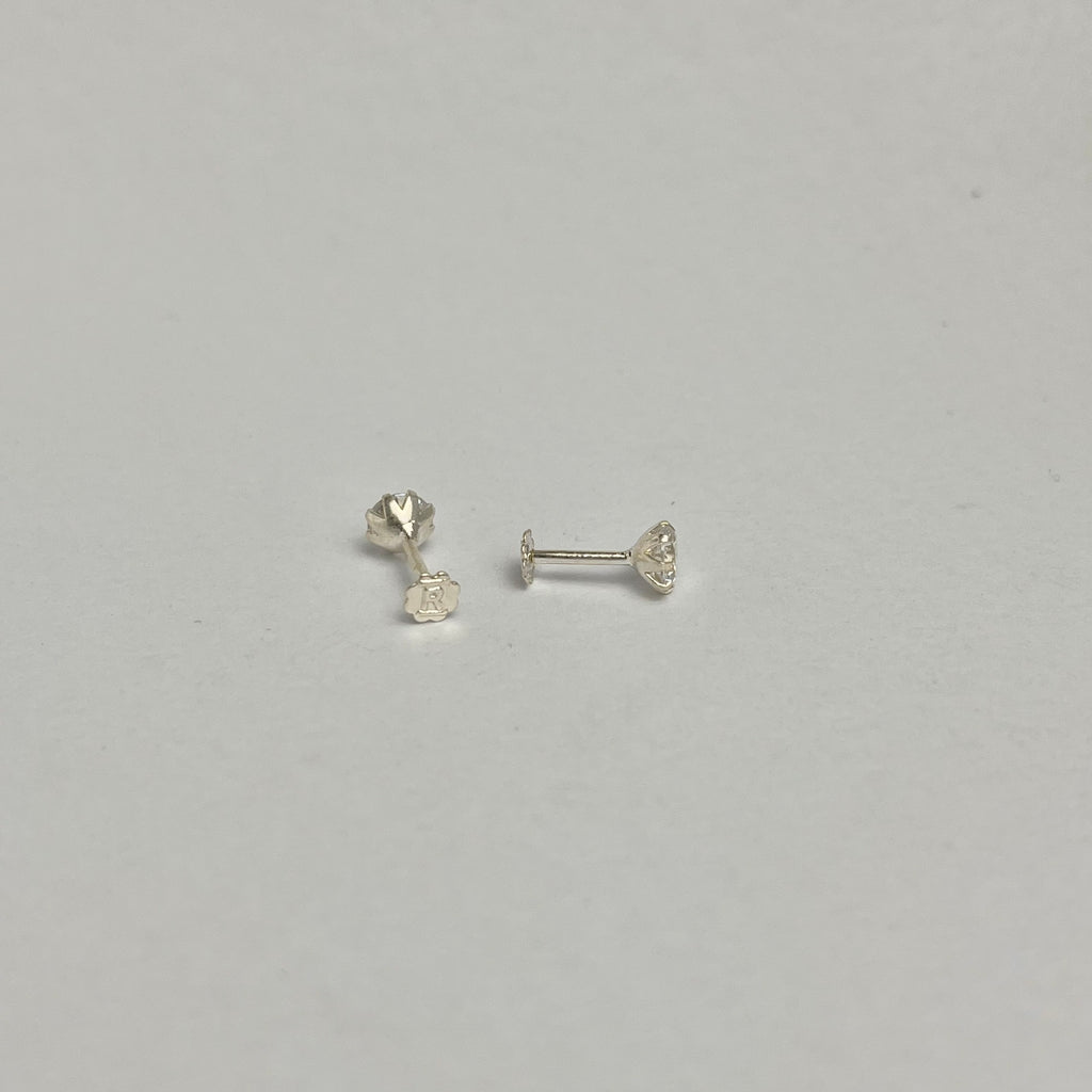 6mm - The Statement Stud — 925 Silver | Nickel-Free | Screw Back