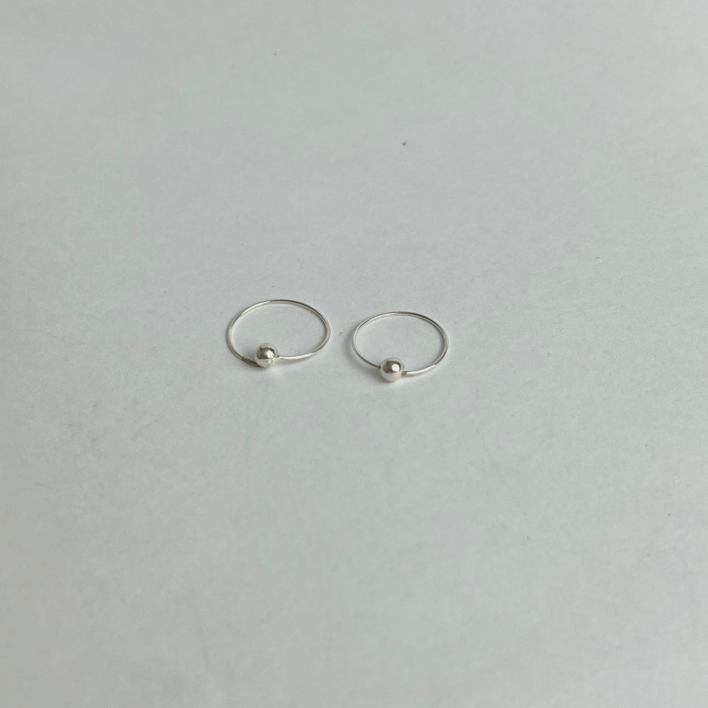 The Ball Set – 5mm Ball Studs & Ball Hoops | 925 Sterling Silver | 2 Pairs