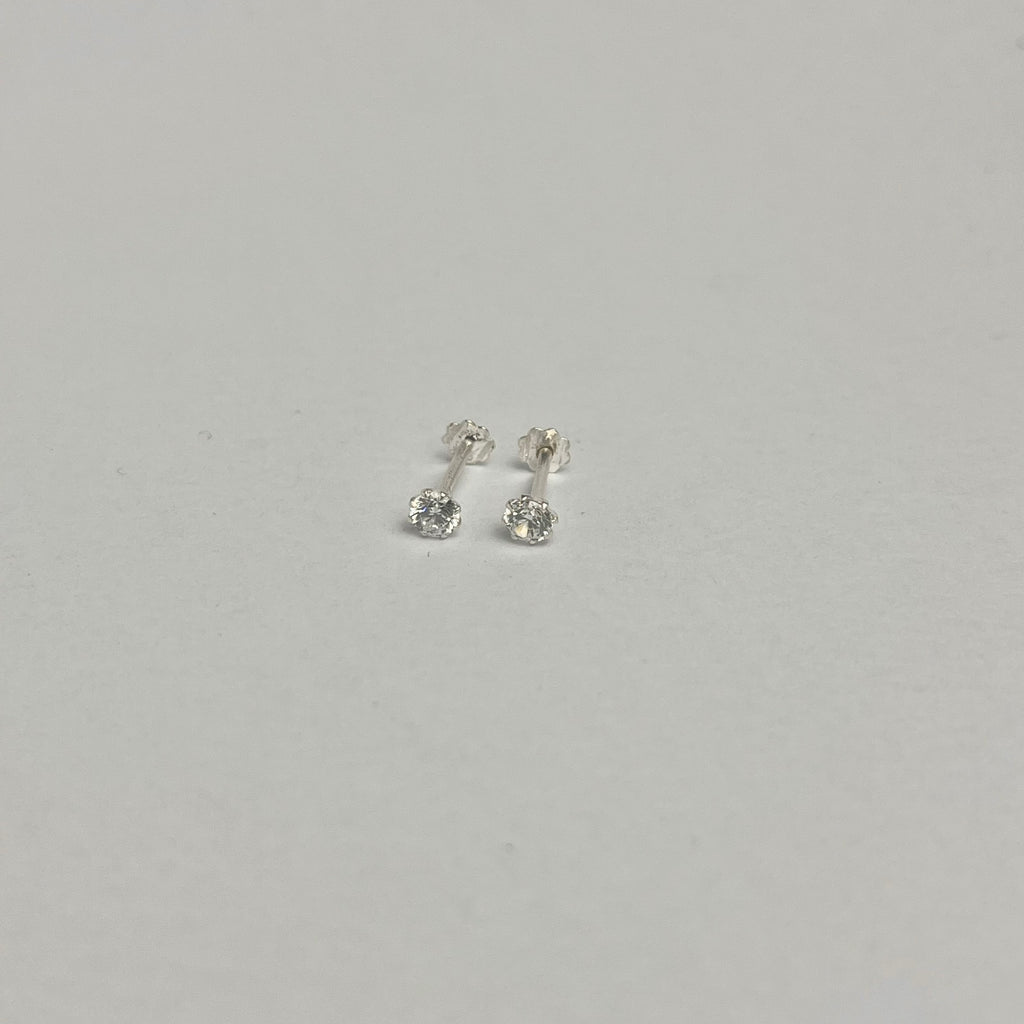 3mm - The Everyday Stud — 925 Silver | Nickel-Free | Screw Back