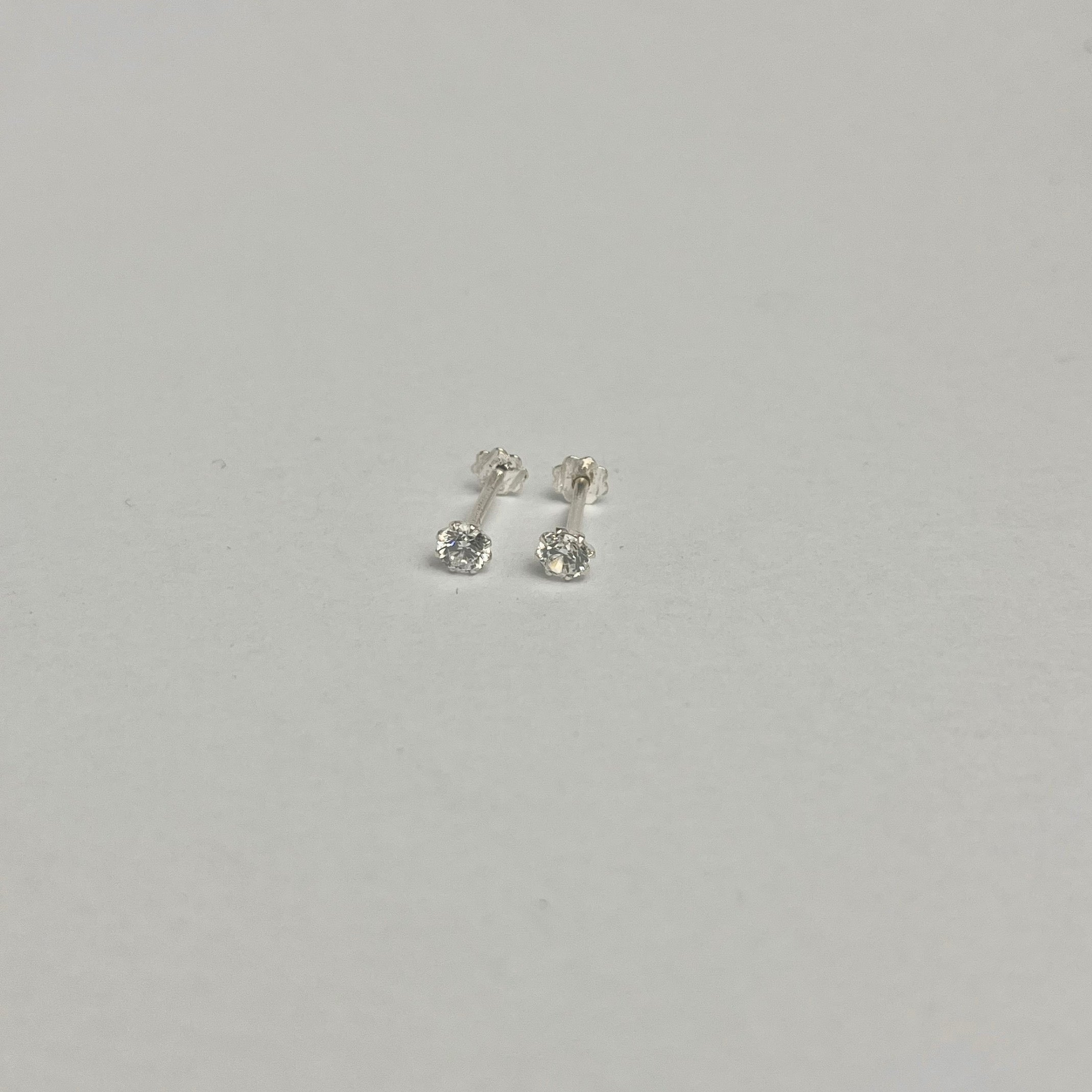 3mm - The Everyday Stud — 925 Silver | Nickel-Free | Screw Back