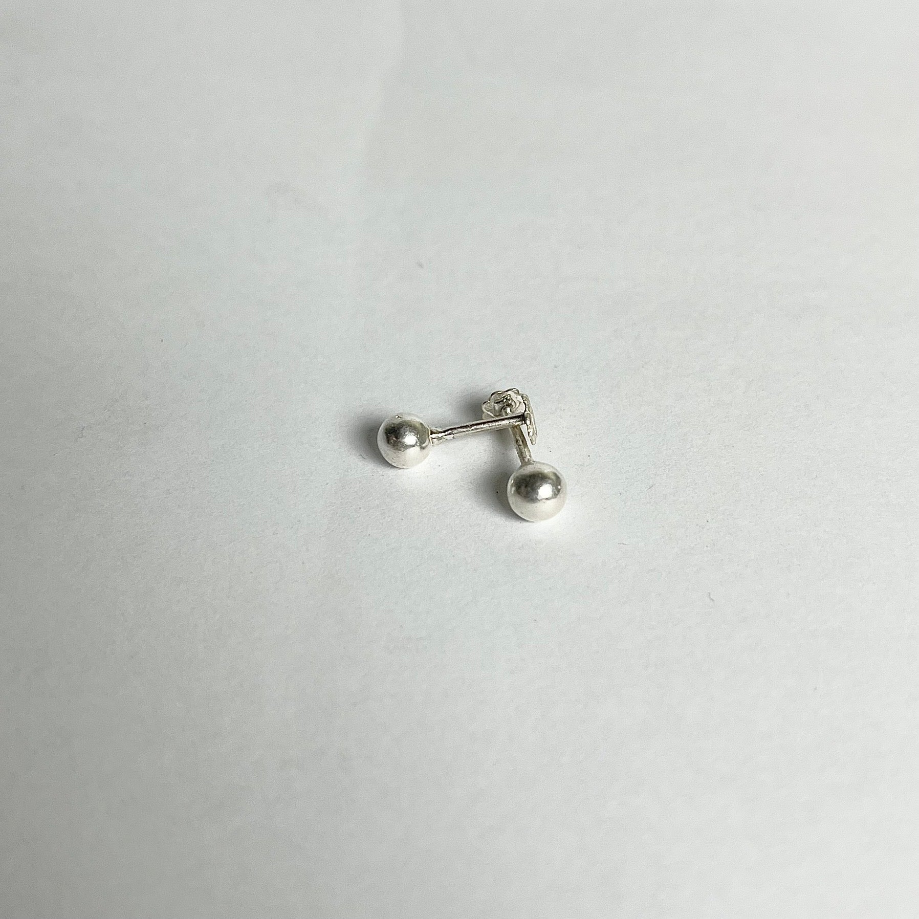 Silver Ball Studs — 925 Sterling Silver | 2mm to 6mm | Nickel-Free | Screw Back