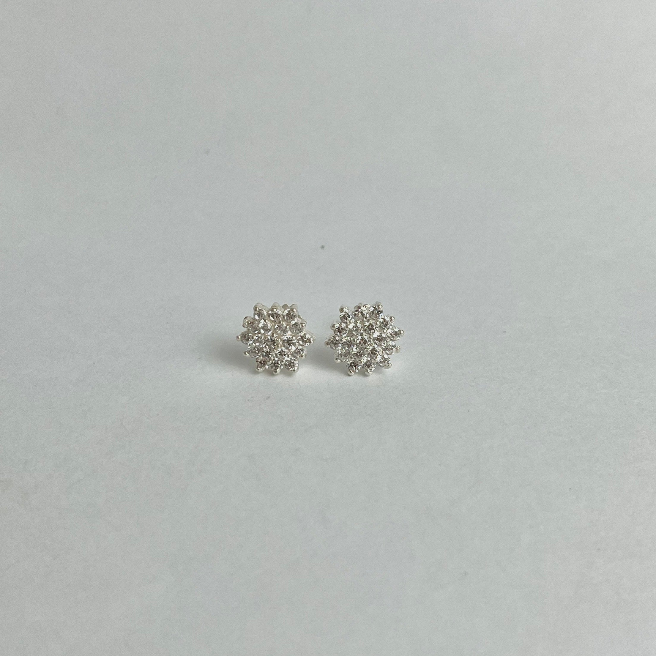 The Snowflake Set – Flower Studs, Plain Hoops & Charm Hoops | 925 Sterling Silver | 3 Pairs