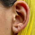 Plain Hook Hoops — 925 Sterling Silver | 18 Gauge | Everyday Minimal