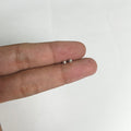Silver Ball Studs — 925 Sterling Silver | 2mm to 6mm | Nickel-Free | Screw Back