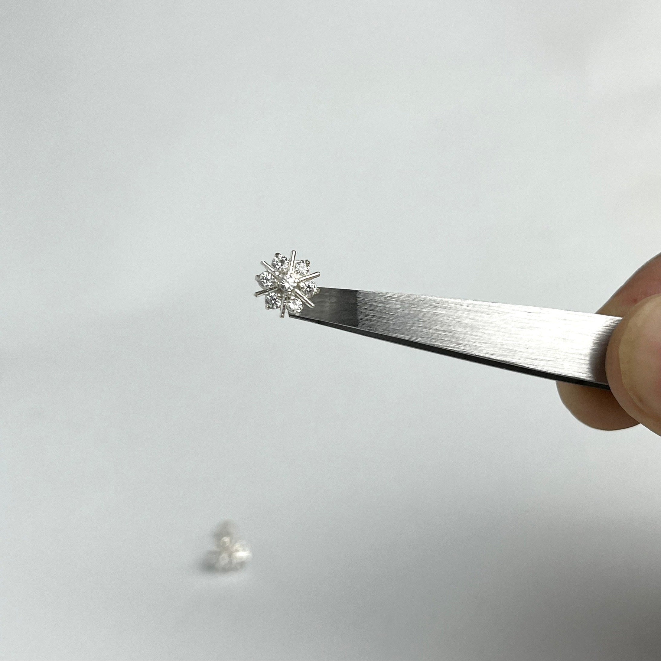 Starburst Studs – 925 Sterling Silver | Clear CZ | Screw Back | Daily Wear