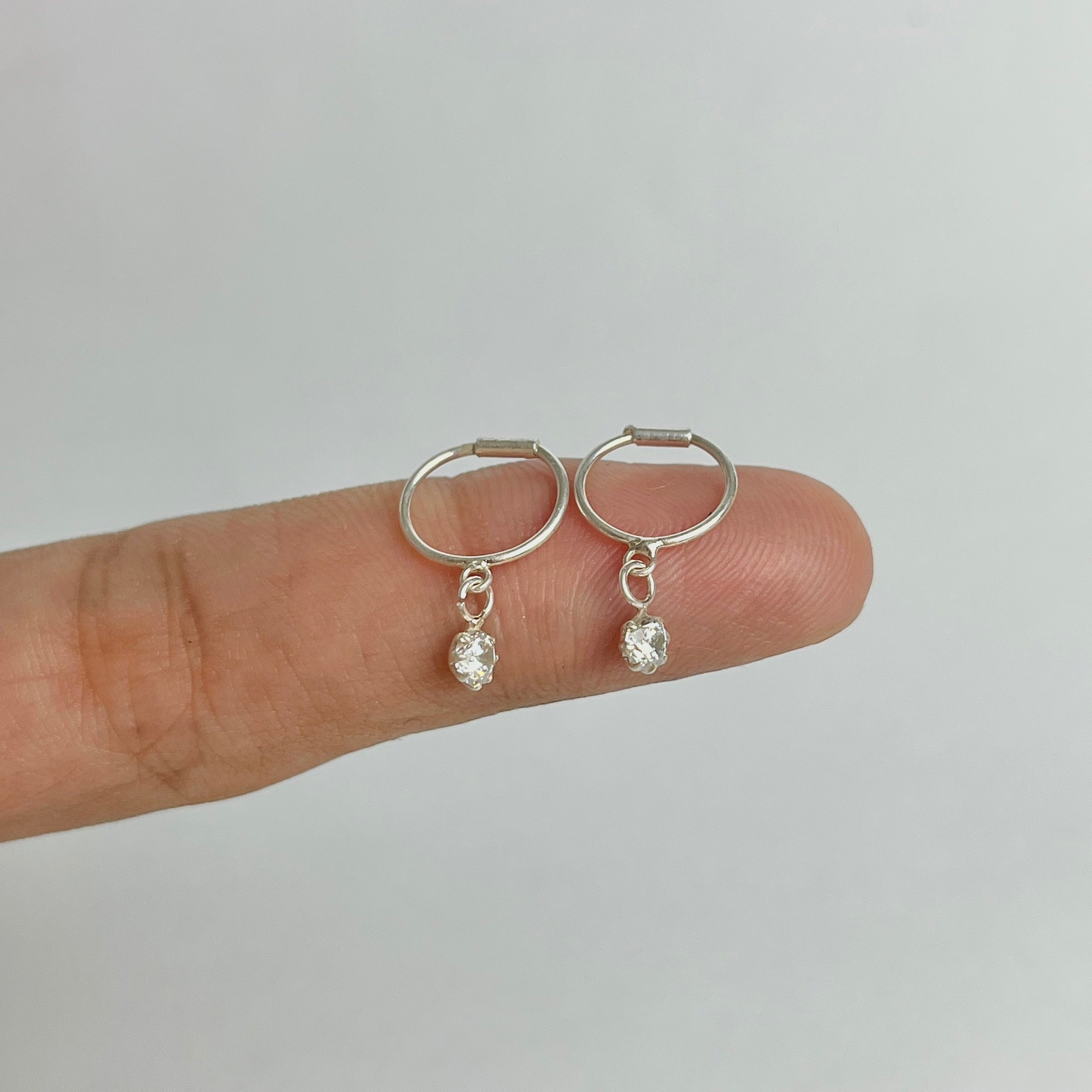 The Snowflake Set – Flower Studs, Plain Hoops & Charm Hoops | 925 Sterling Silver | 3 Pairs