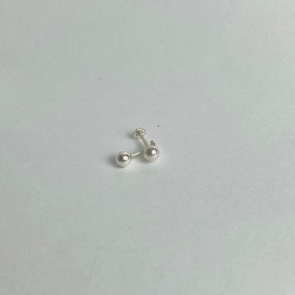 The Ball Set – 5mm Ball Studs & Ball Hoops | 925 Sterling Silver | 2 Pairs