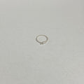 Twisted Stone Nose Ring — 925 Sterling Silver | 8mm | 1mm Thick | Texture + Shine