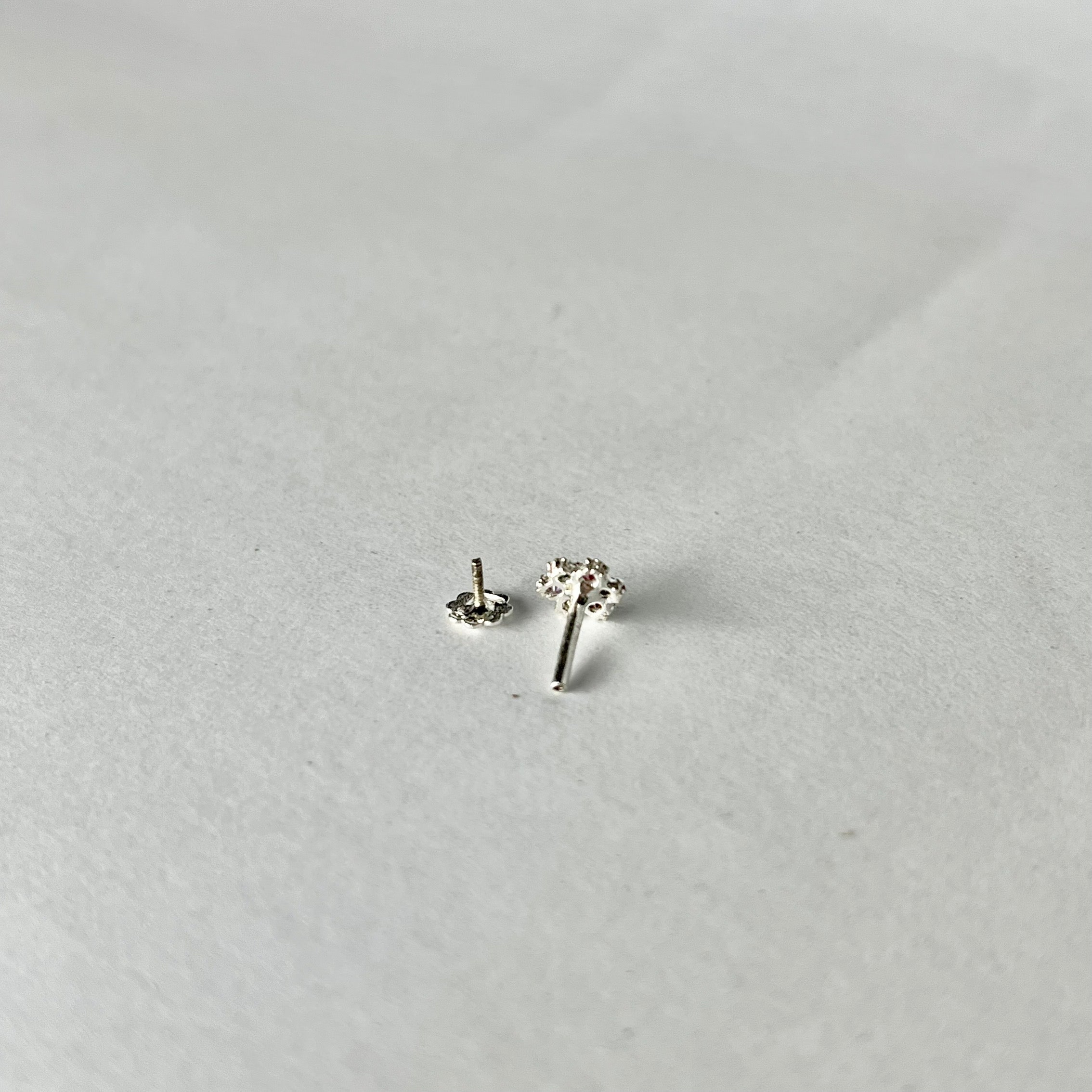 Tiny Flower Studs — 925 Sterling Silver | 6mm | 7 Colors | Nickel-Free | Screw Back