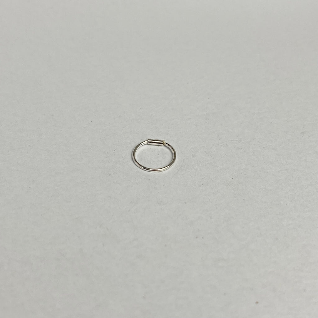 Plain Silver Nose Ring — 925 Sterling Silver | 8mm | 1mm Thick | Everyday Minimal
