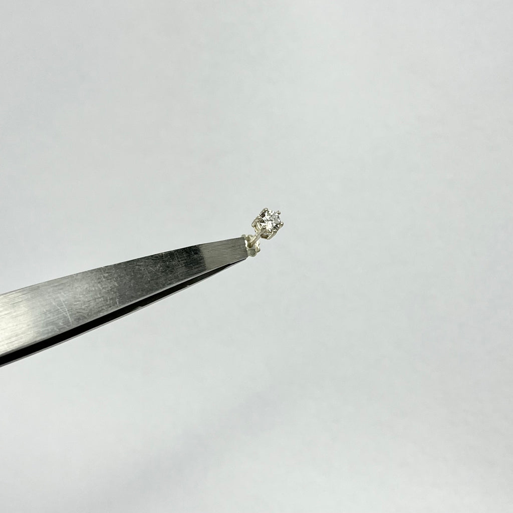 Diamond-Look CZ Studs — 925 Sterling Silver | Screw Back | 4mm 5mm 6mm