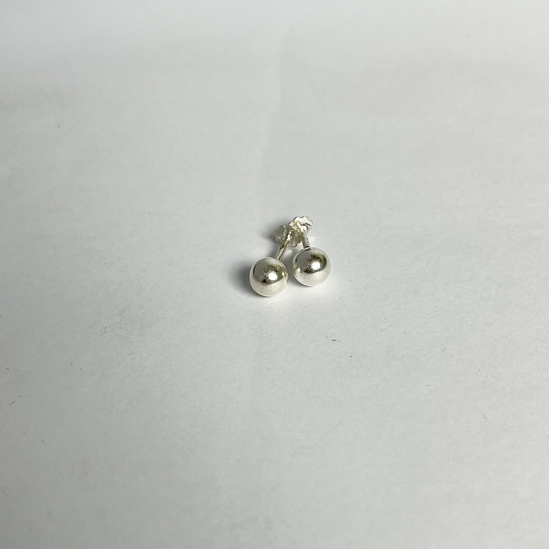 Silver Ball Studs — 925 Sterling Silver | 2mm to 6mm | Nickel-Free | Screw Back