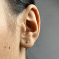 2mm - The Hint Stud 925 Silver | Nickel-Free | Screw Back