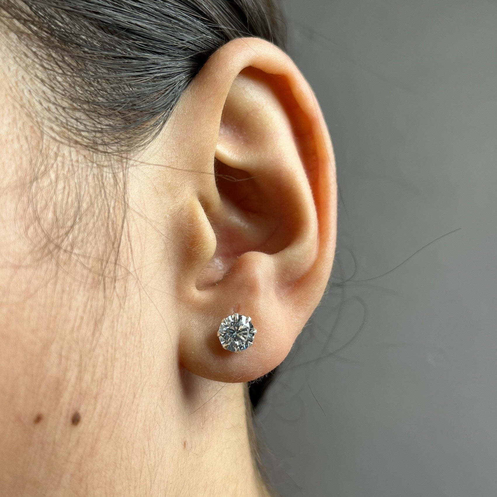 7mm - The Bold Edit Stud — 925 Silver | Nickel-Free | Screw Back