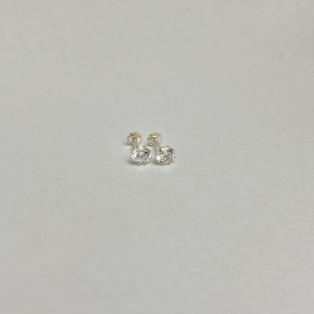 6mm - The Statement Stud — 925 Silver | Nickel-Free | Screw Back