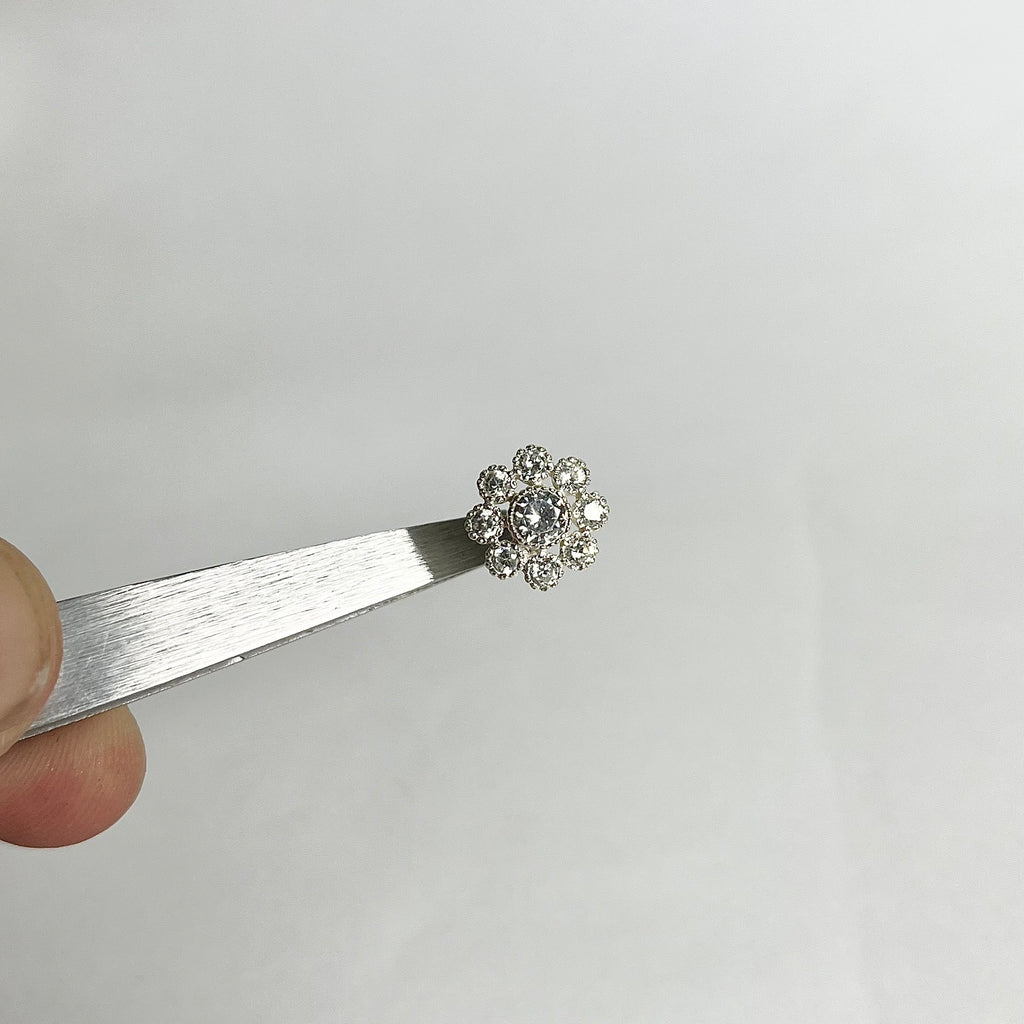 Chandi Sunflower Stud Earrings – 10mm Sterling Silver Floral Earrings for Sensitive Ears
