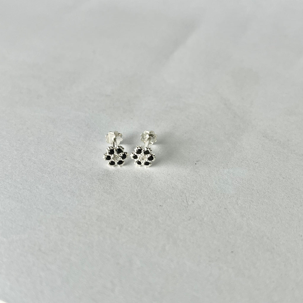 Tiny Flower Studs — 925 Sterling Silver | 6mm | 7 Colors | Nickel-Free | Screw Back