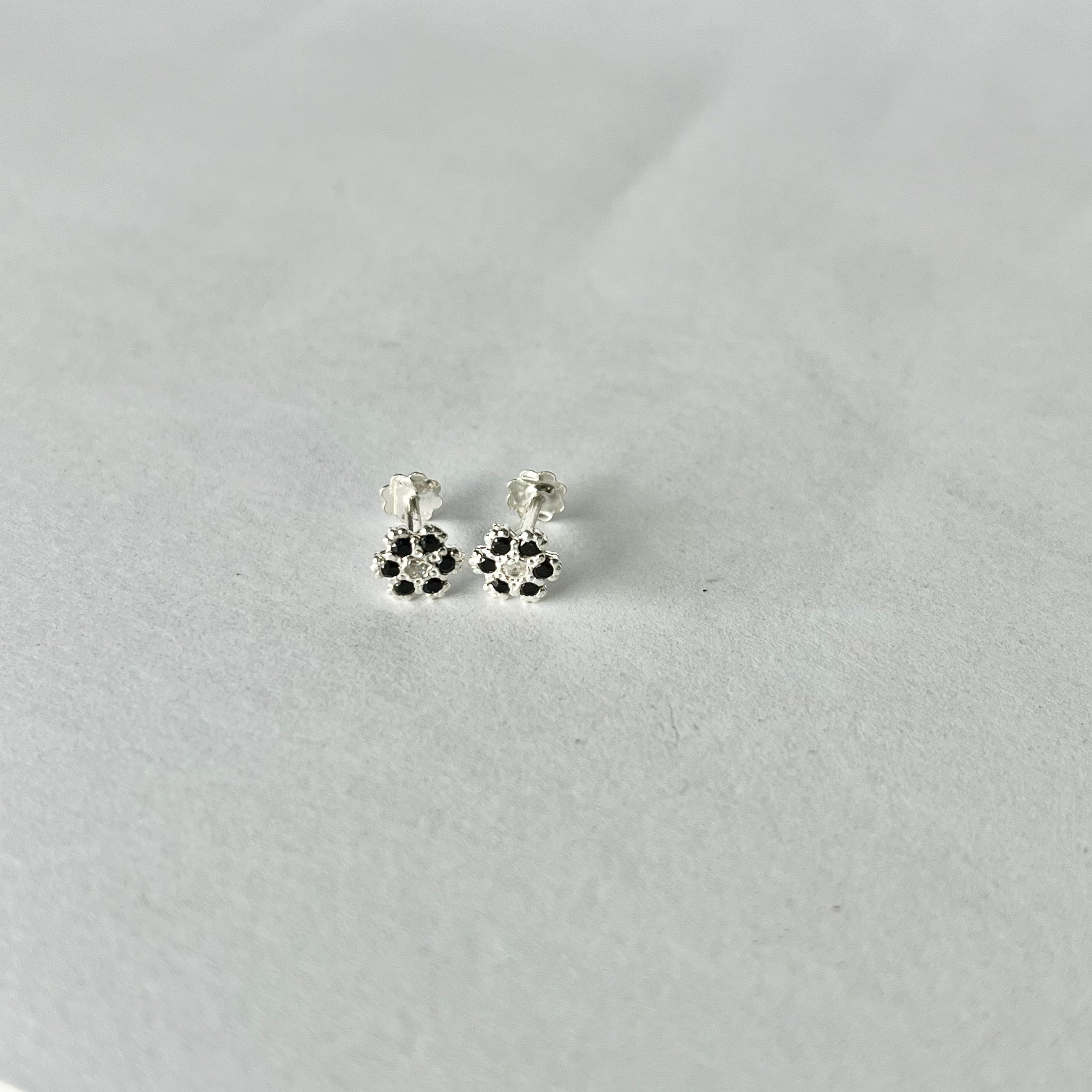 Tiny Flower Studs — 925 Sterling Silver | 6mm | 7 Colors | Nickel-Free | Screw Back