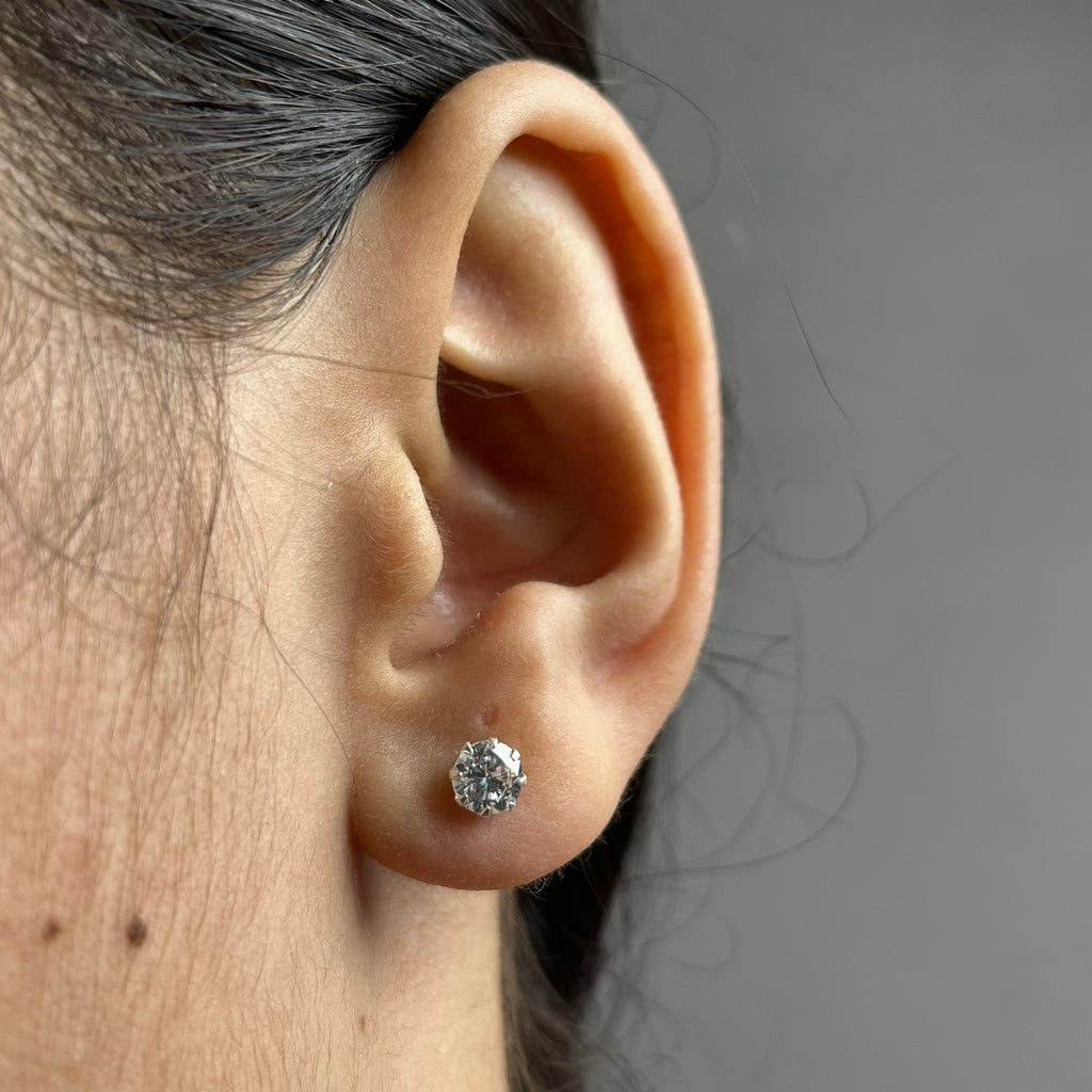 6mm - The Statement Stud — 925 Silver | Nickel-Free | Screw Back