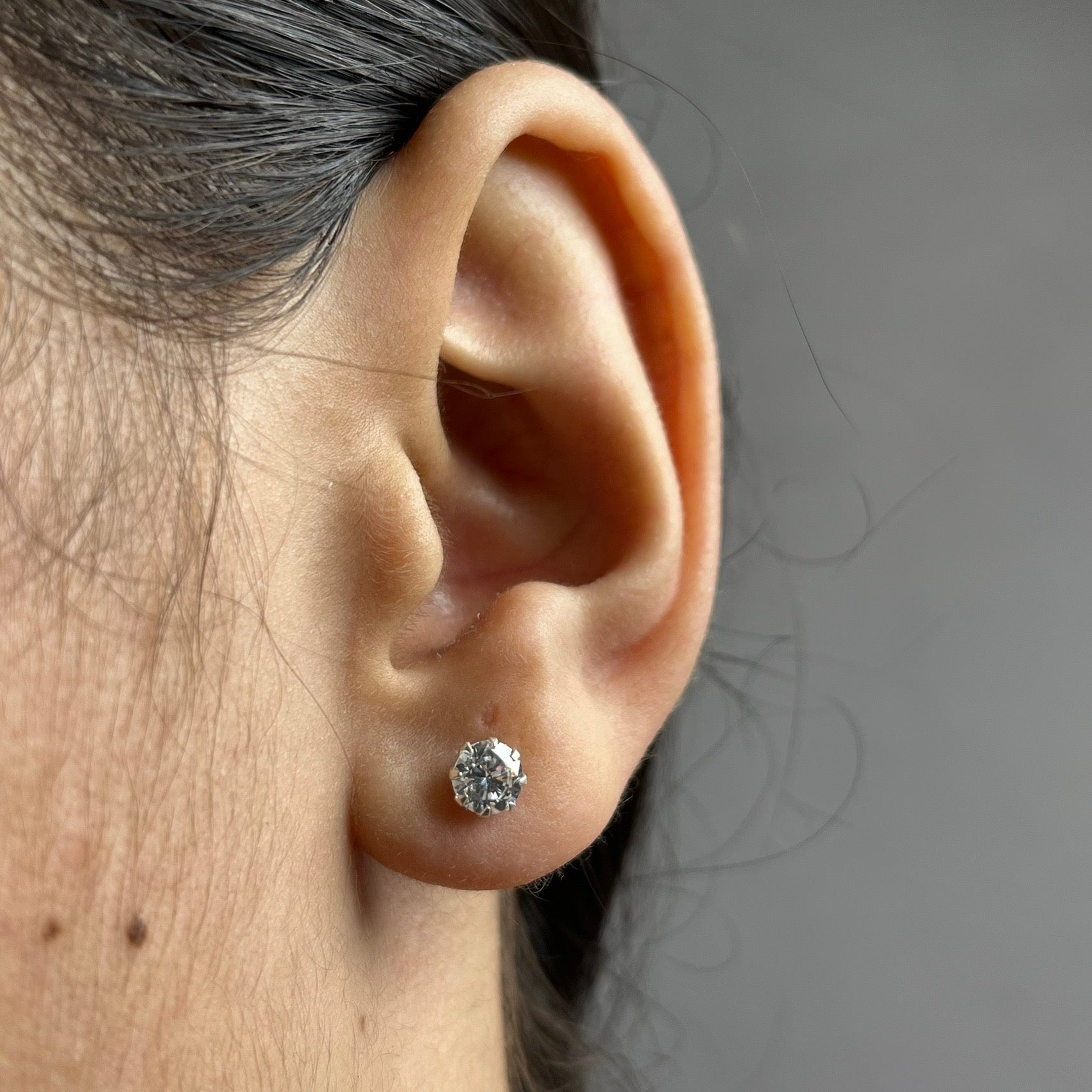 6mm - The Statement Stud — 925 Silver | Nickel-Free | Screw Back