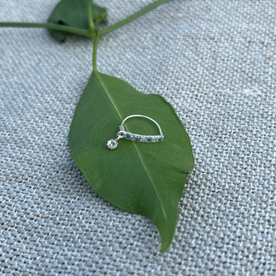 Colorful Stone Nose Ring – 5 Colors