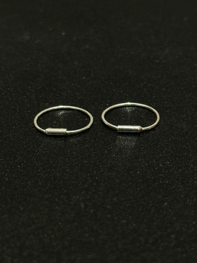 6MM 8MM & 10MM Chandi Plain Hoop Earrings (Set of 3Pairs)