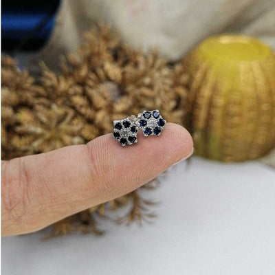 silver 5mm flower stud earrings women Pakistan
