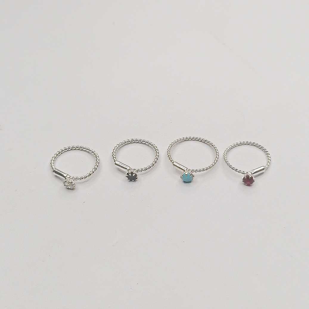 daily wear silver twisted nose ring Pakistan