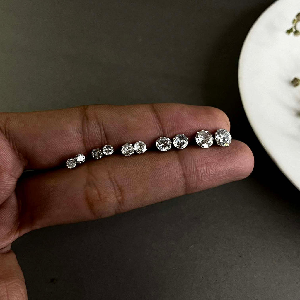 Silver Studs Set (3mm • 4mm • 5mm • 6mm • 7mm) – Everyday Shine