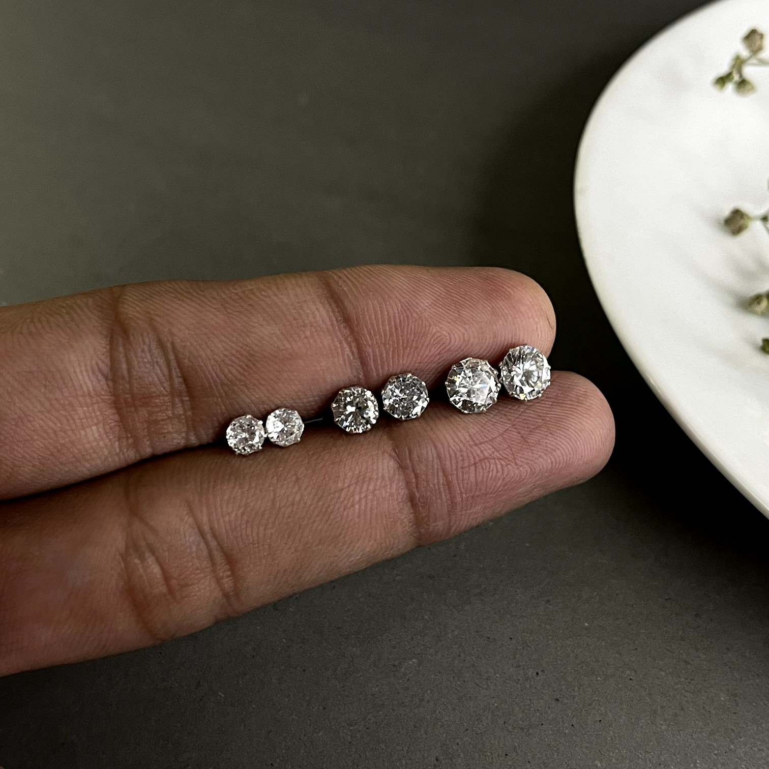 Statement Silver Studs Bundle – 5mm, 6mm & 7mm | Bold Everyday Glam