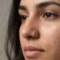 Plain Silver Nose Ring — 925 Sterling Silver | 8mm | 1mm Thick | Everyday Minimal