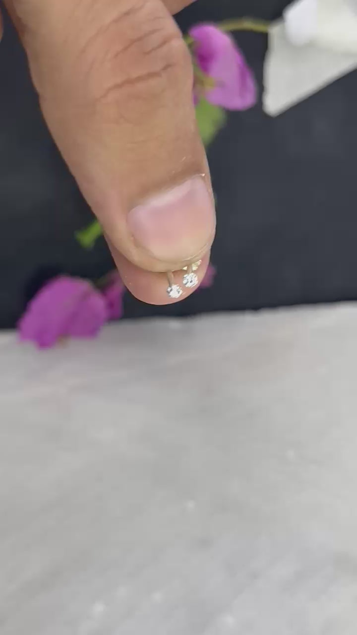 minimalist 1.5mm stud earring for office girls