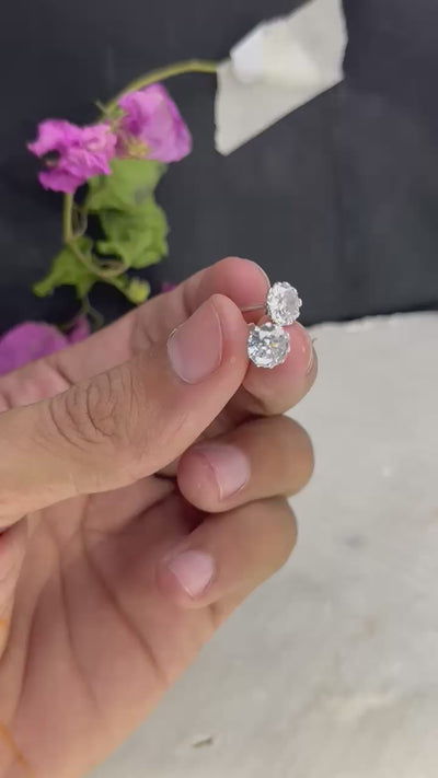 8MM Chandi Screw Stud Earrings