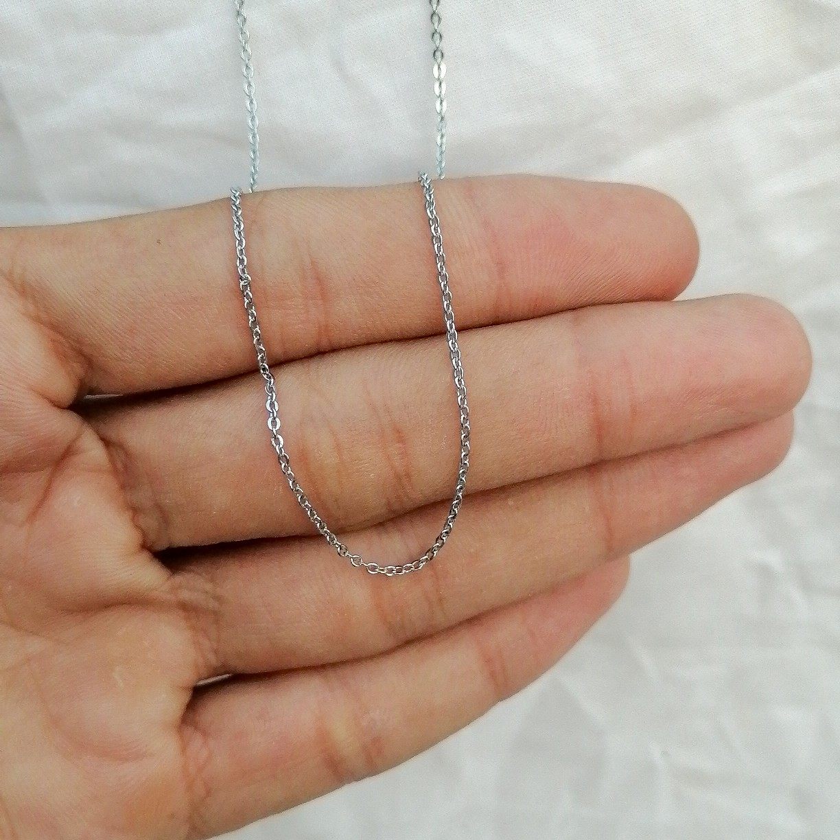 Cable chain in stainless steel