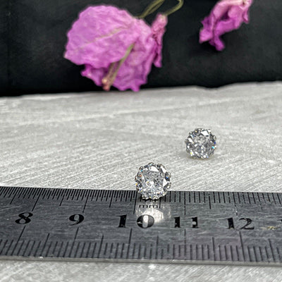 8MM Chandi Screw Stud Earrings
