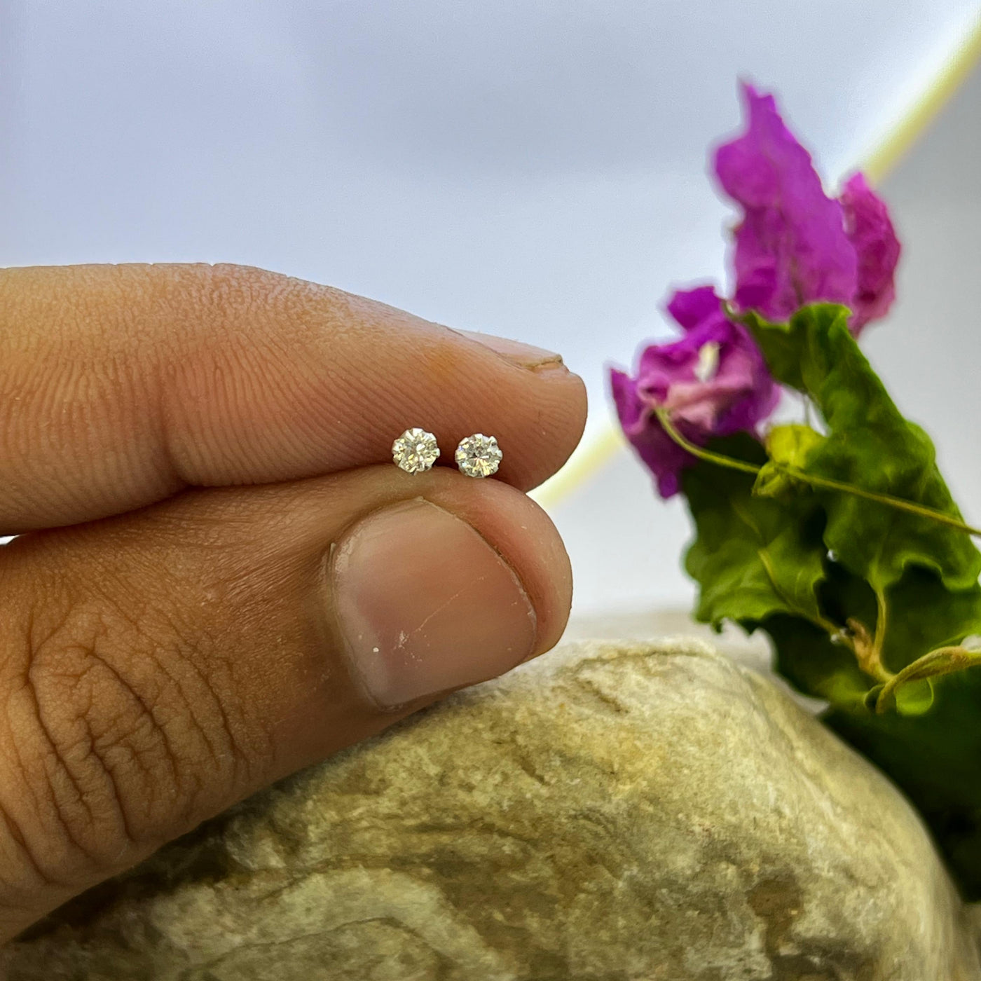 1.5MM & 2MM Chandi Earrings Set (2Pairs)