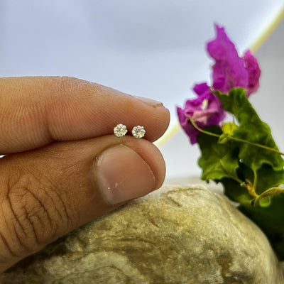 1.5MM & 2MM Chandi Earrings Set (2Pairs)