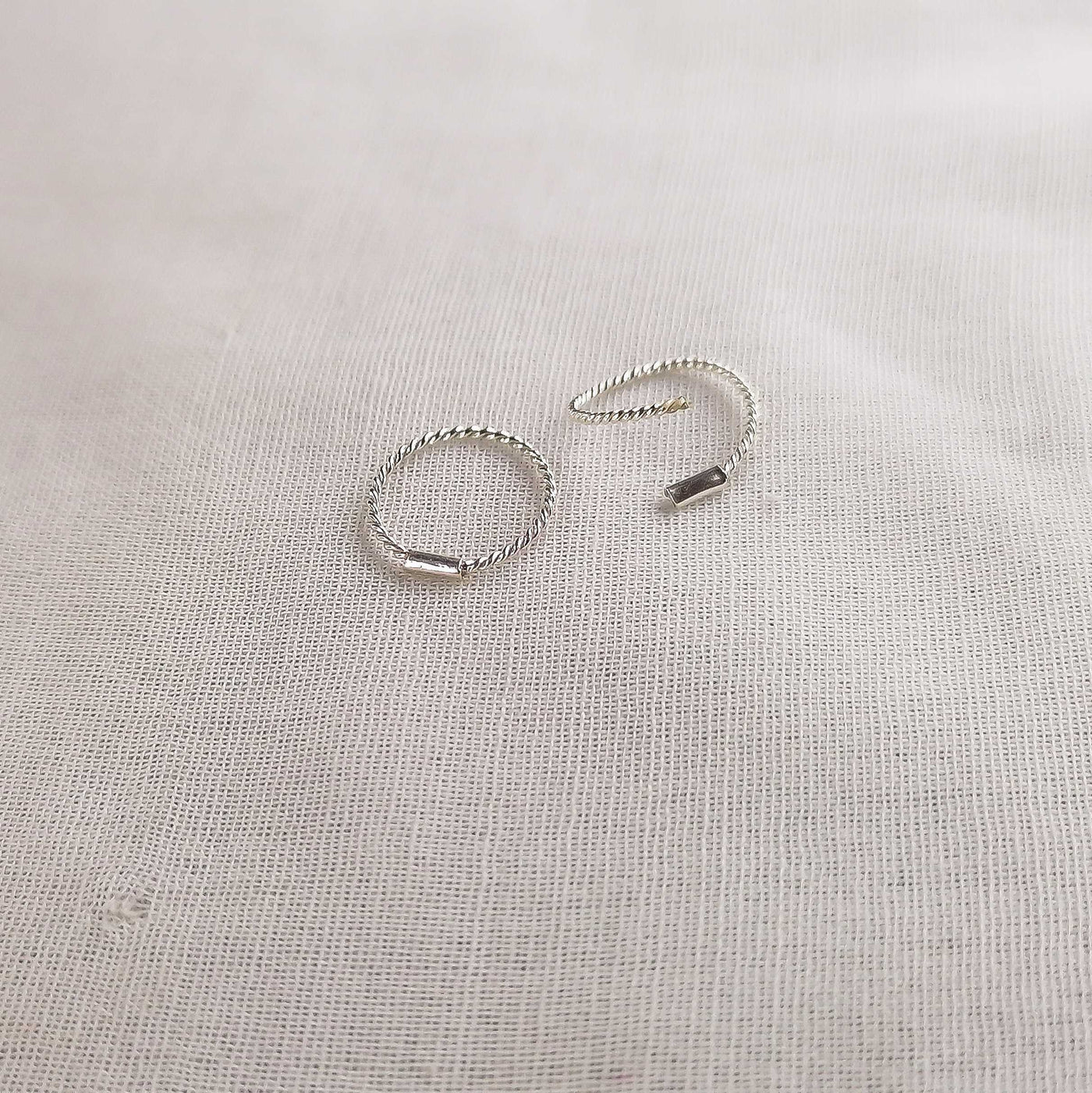 Nickel-free twisted nose hoop, comfortable, durable for Pakistani daily and festive wear