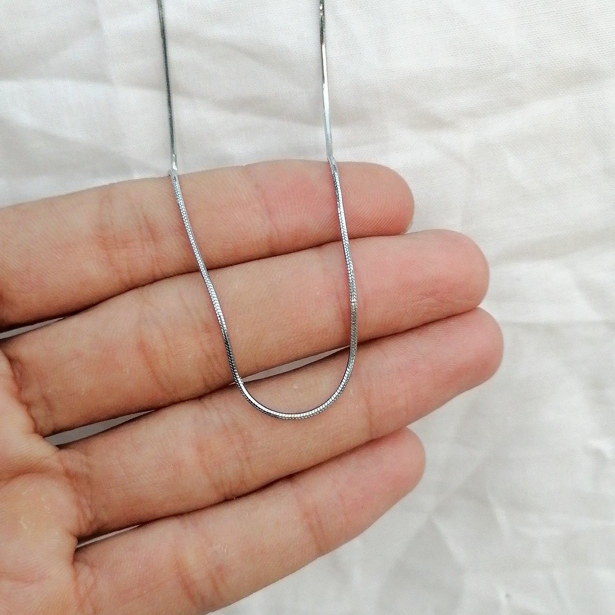 flat snake chain stainless steel, anti-allergy jewelry Pakistan

