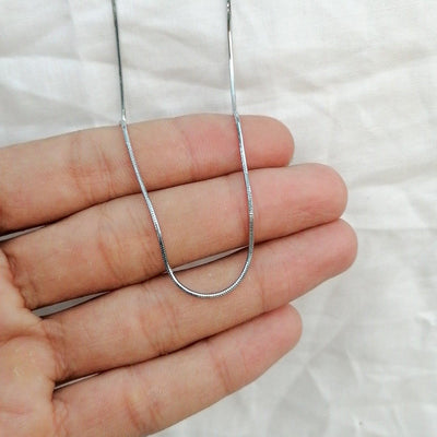 flat snake chain stainless steel, anti-allergy jewelry Pakistan

