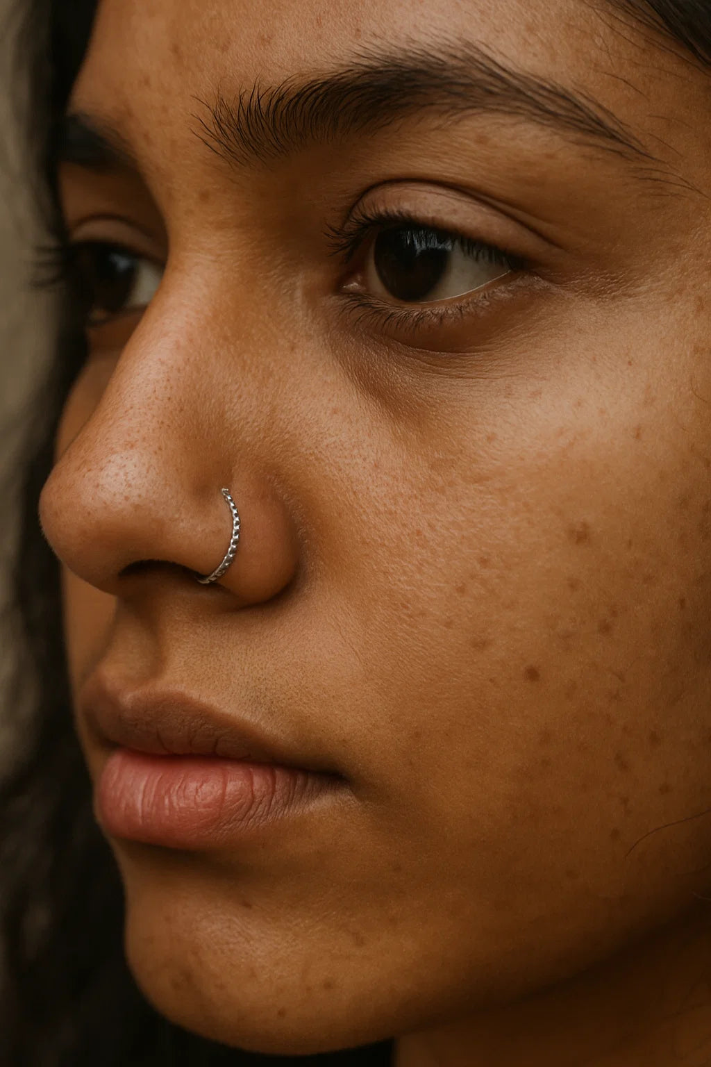 Twisted wire sterling silver nosering, versatile for gifting and daily use in Pakistan