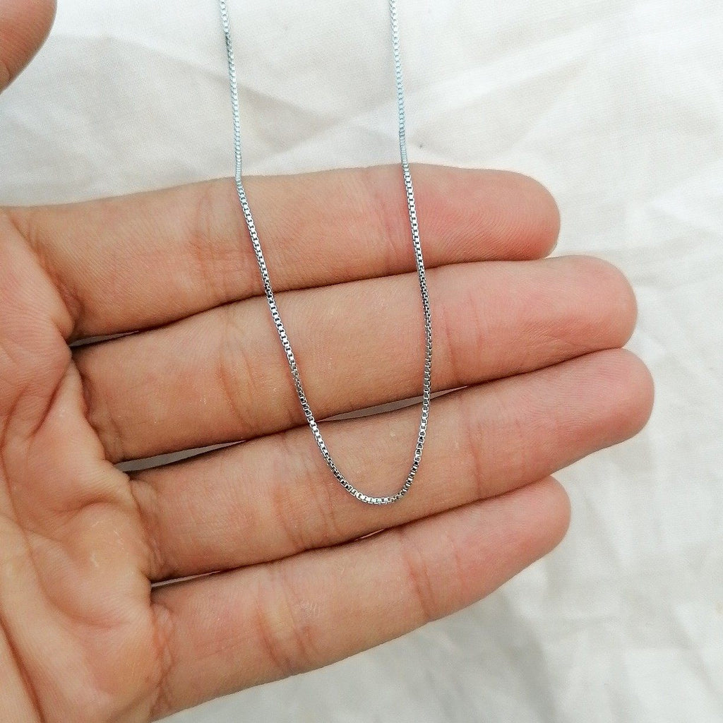 2 mm stainless box chain, ideal for layering or pendants in Pakistan


