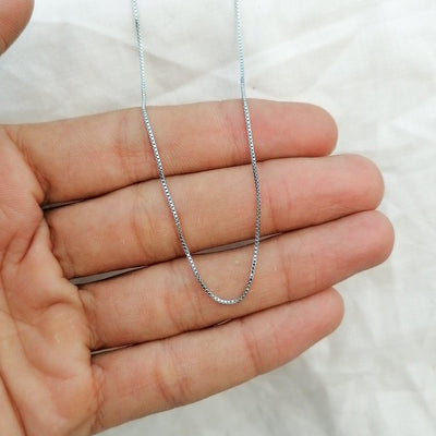 2 mm stainless box chain, ideal for layering or pendants in Pakistan


