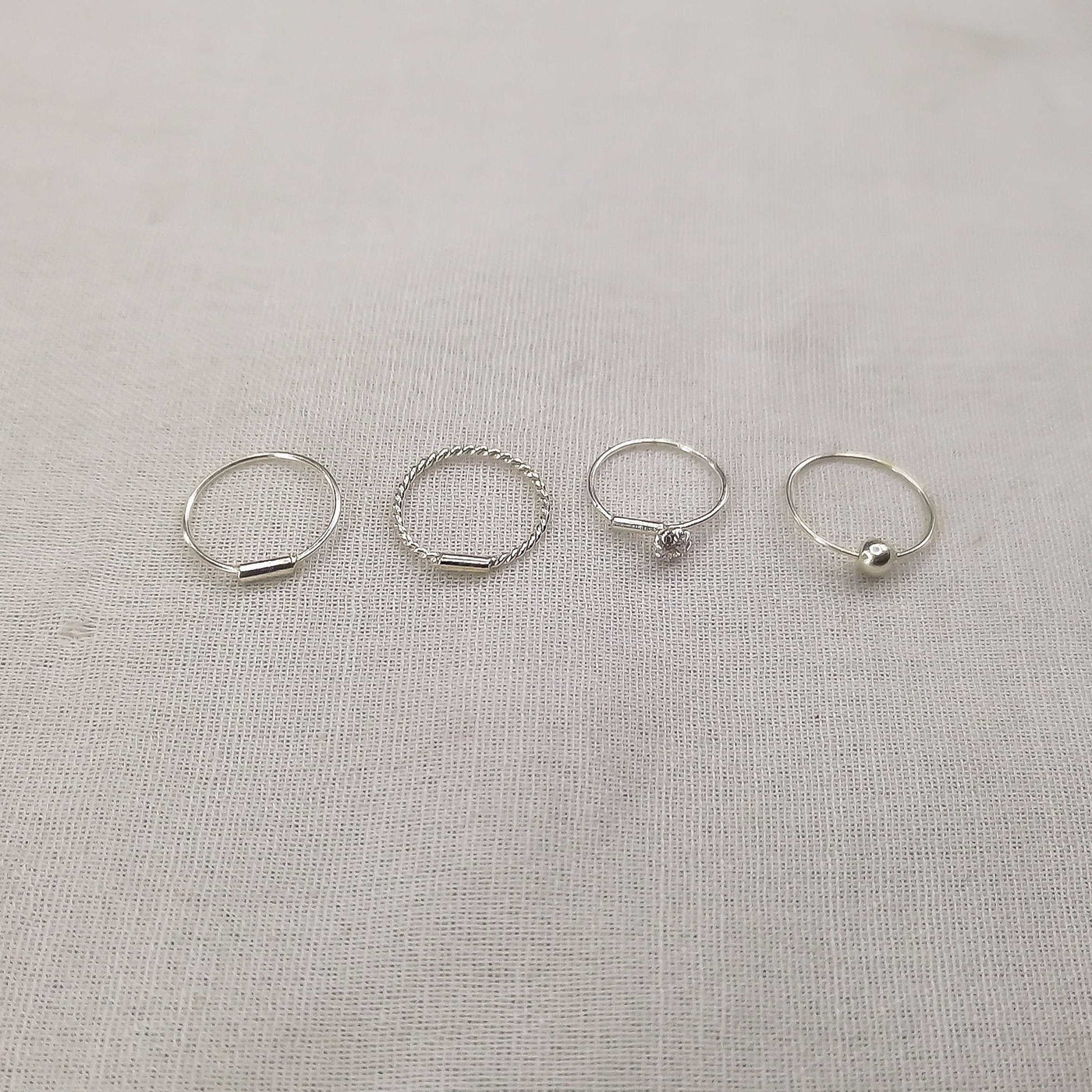 Chandi Plain, Twisted, Stone & Ball Nosering