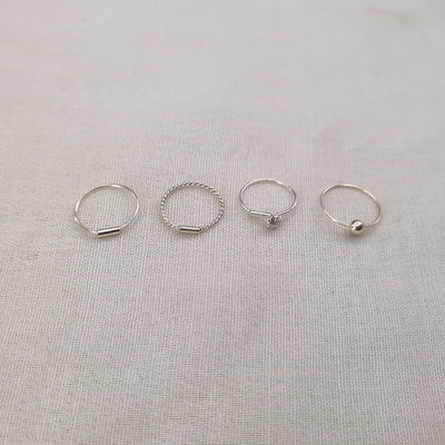 Chandi Plain, Twisted, Stone & Ball Nosering